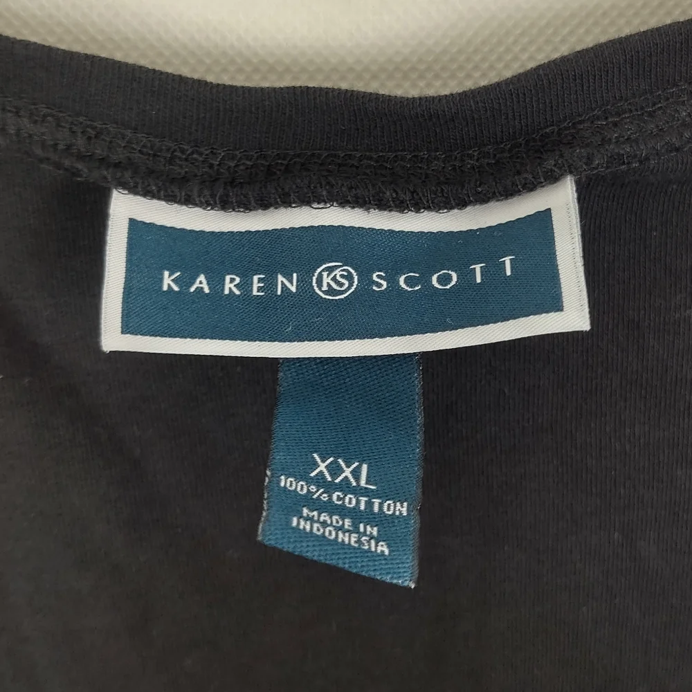 Bundle Lot of 2 Karen Scott Tank Tops Womens XXL Casual Curvy Plus Size Gorpcore - Picture 5 of 6